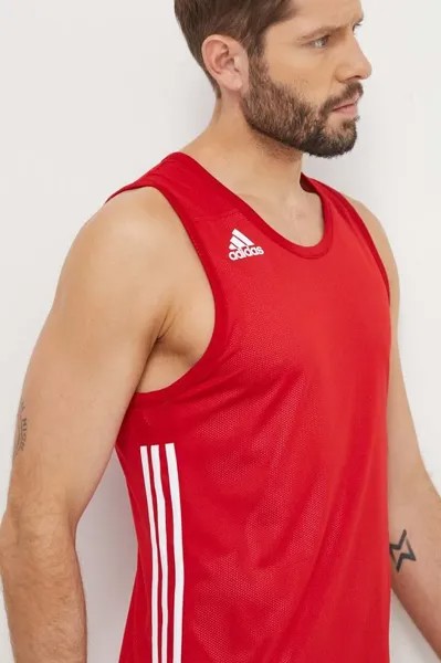 Двусторонняя тренировочная футболка 3G Speed adidas Performance, красный