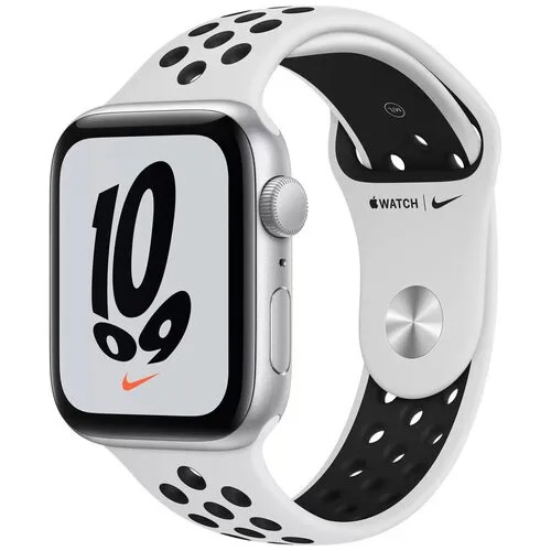 Умные часы APPLE Watch Nike SE 44mm Silver Aluminium Case with Pure Platinum/Black Nike Sport Band MKQ73RU/A