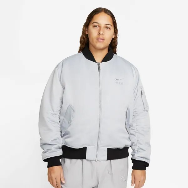 Спортивная куртка-бомбер Air NIKE, цвет wolf grey/wolf grey