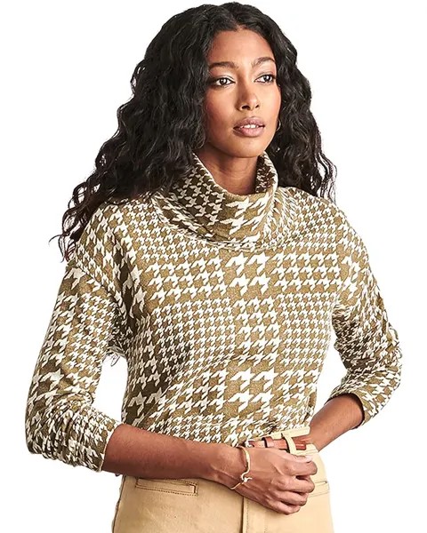 Свитер Hatley Funnel Neck Top, зеленый