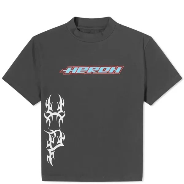 Детская футболка Heron Preston Hp Tribal, черно-белый