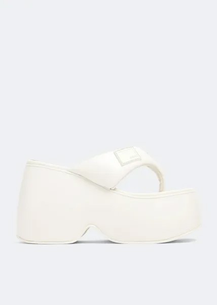 Сандалии SCHUTZ Platform flip-flop wedge sandals, белый