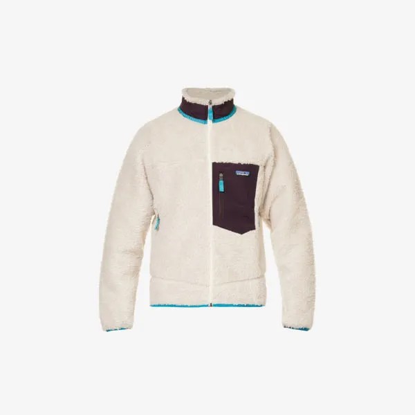 Классическая флисовая куртка Retro-X с контрастными карманами Patagonia, цвет natural w/obsidian plum