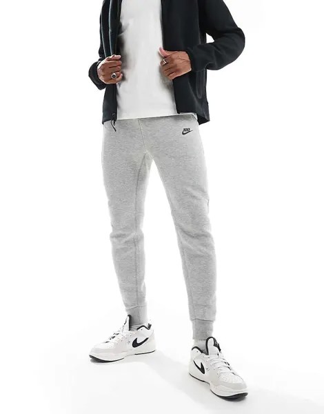 Nike – Tech Fleece – Серые флисовые джоггеры