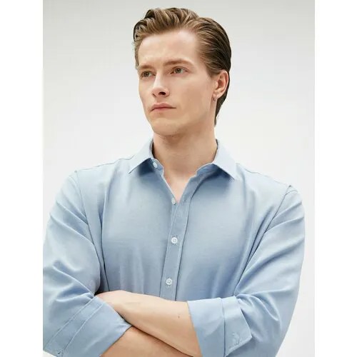 Рубашка KOTON, размер S, синий