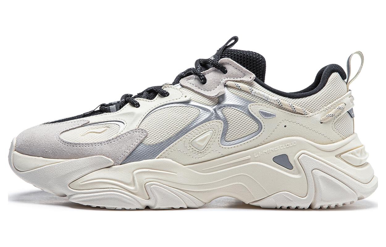 Кроссовки LINING A Thousand Ways Lifestyle Shoes Women's Low-top Gray, белый/серебряный