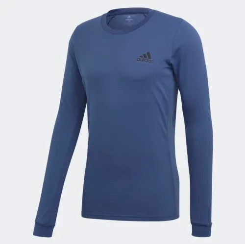 Мужская футболка с длинным рукавом Adidas HEAT.RDY, цвет Техно-Индиго/Ночной Металлик