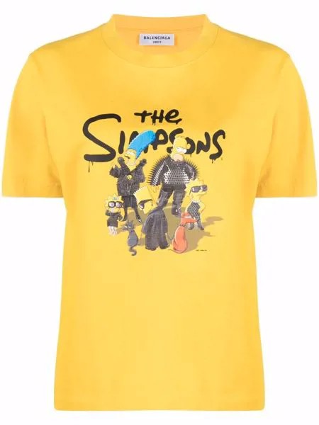 Balenciaga футболка с принтом The Simpsons