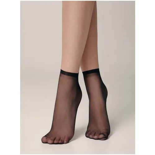 Носки Conte elegant, 8 den, 2 пары, размер 23-25, черный