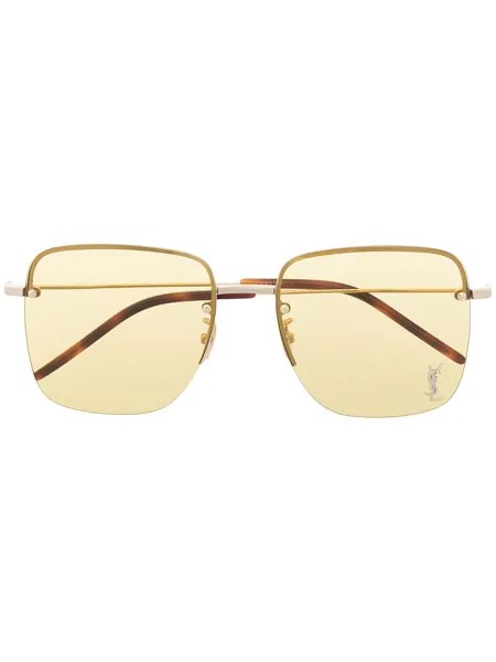 Saint Laurent Eyewear солнцезащитные очки SL312M с монограммой