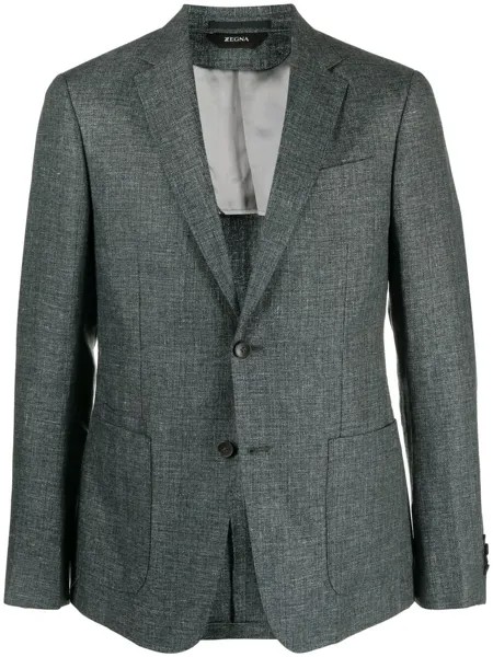 Z Zegna однобортный пиджак с заостренными лацканами