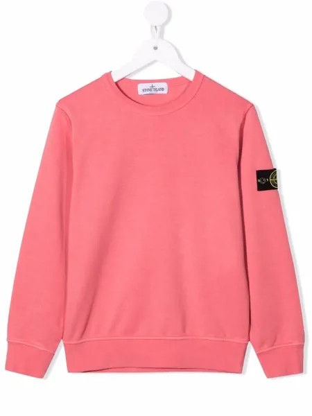 Stone Island Junior толстовка с нашивкой-логотипом