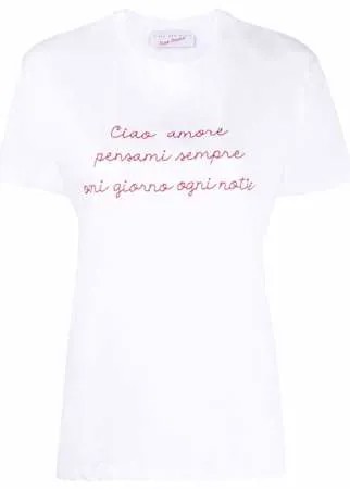 Giada Benincasa футболка с вышивкой Ciao Amore