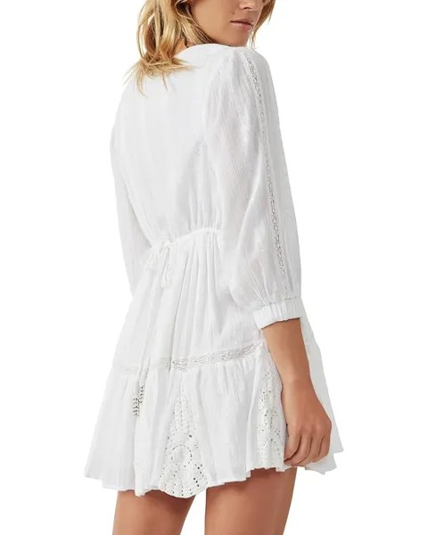 Платье Free People Hudson Mini Dress, слоновая кость