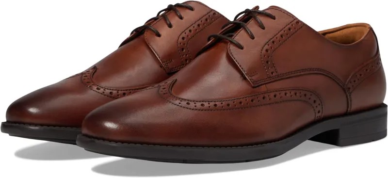 Оксфорды Santucci Wing Tip Oxford Florsheim, цвет Cognac