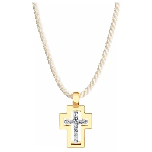 Колье Diamant, комбинированное золото, 585 проба, длина 45 см.