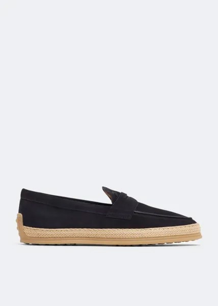 Лоферы TOD'S Suede slip-on loafers, синий