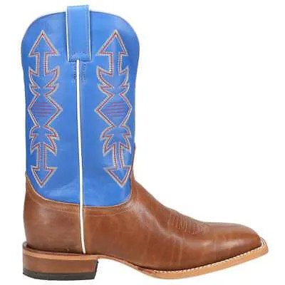 Justin Boots Dayne Square Toe Cowboy Mens Blue Casual Boots JP2502