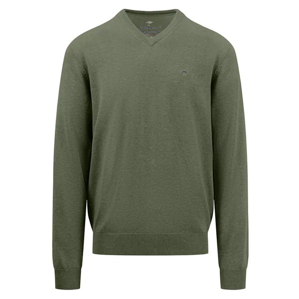 Свитер Fynch Hatton 1413211 V Neck, зеленый