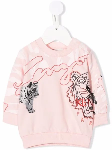 Kenzo Kids толстовка с вышитым логотипом