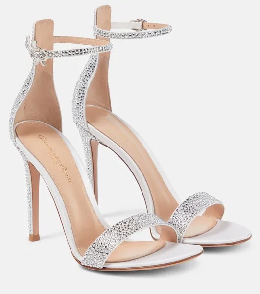 Атласные сандалии Bridal Glam Gianvito Rossi, белый