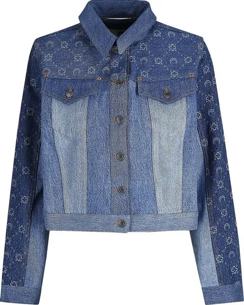 Куртка Marine Serre Regenerated Denim Moonogram Jacket Medium Dark Blue, синий