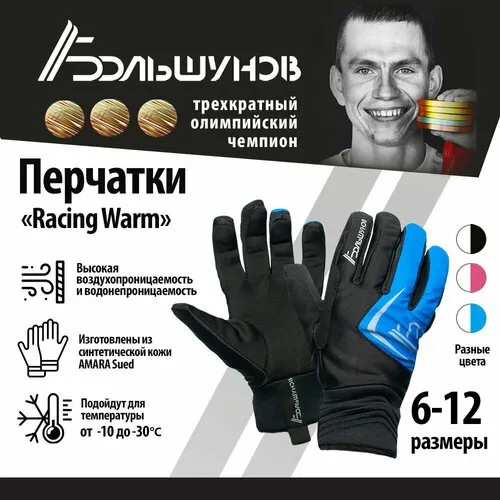 Перчатки Александр Большунов, синий