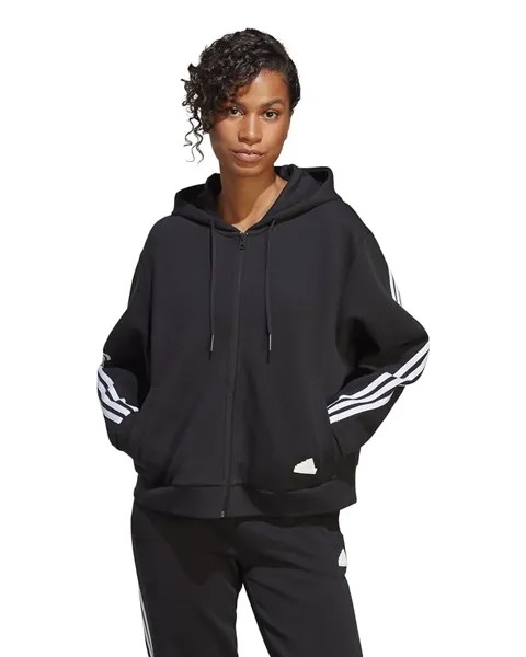 Худи adidas Future Icons 3-Stripes Full Zip, цвет Black 1