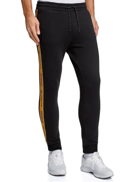 Спортивные брюки мужские oodji 5L200006I-1 черные 2XL