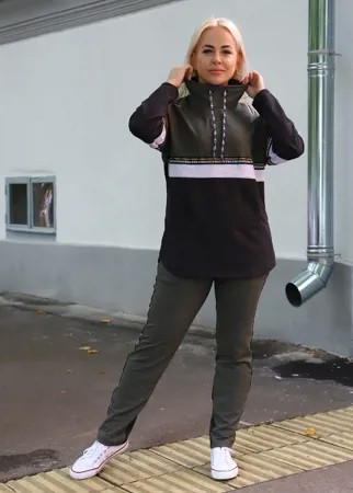 Костюм женский Миллена Шарм 7225 хаки 58 RU