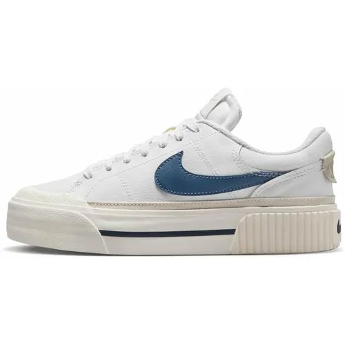Кеды NIKE Court Legacy Lift, полнота F (EU)/ на среднюю стопу, размер 7.5 US, белый