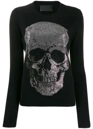 Philipp Plein свитер с декором Skull