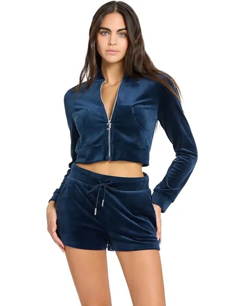 Куртка Juicy Couture Cropped Bomber, синий