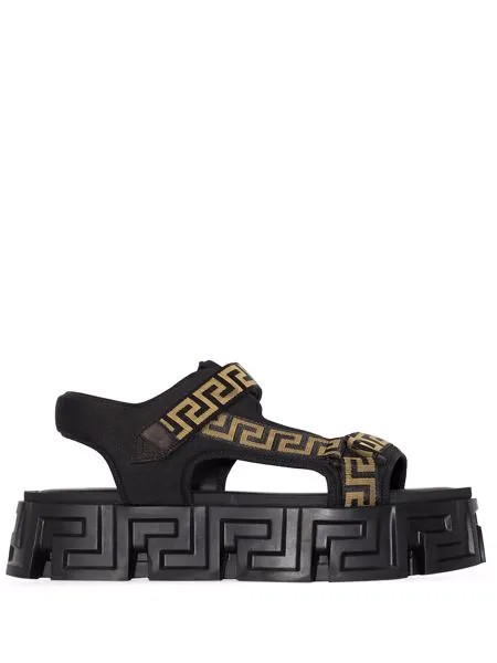 Versace La Greca touch-strap sandals