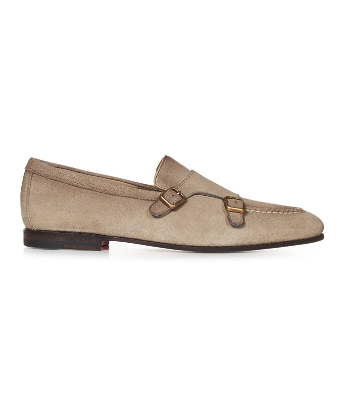 Лоферы Santoni, бежевый