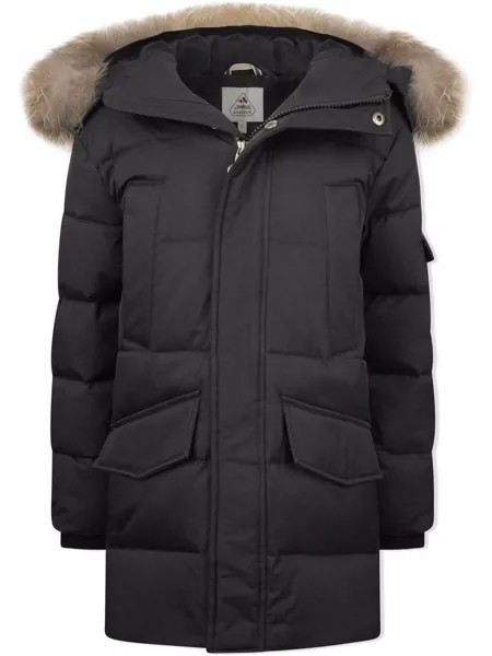 Pyrenex Kids парка с капюшоном и нашивкой-логотипом