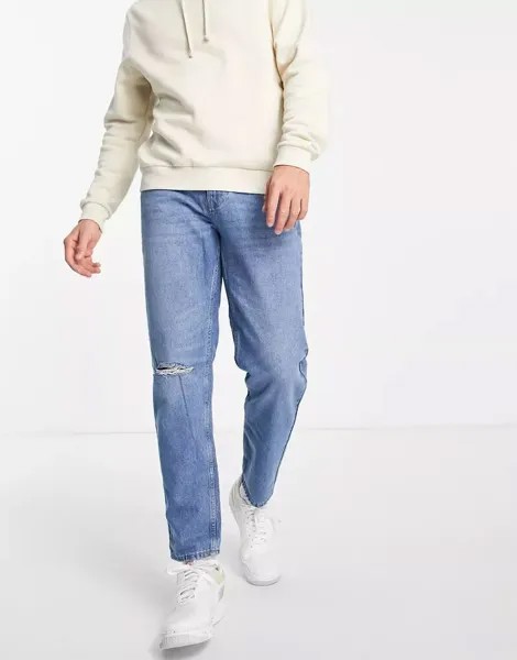 Синие прямые джинсы New Look
