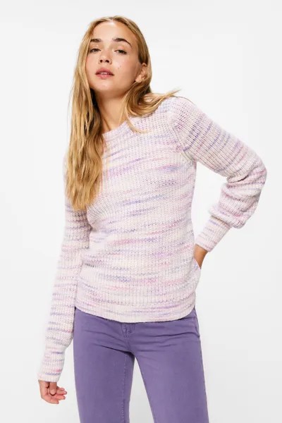 Структурированный свитер Space Dye Springfield, фиолетовый