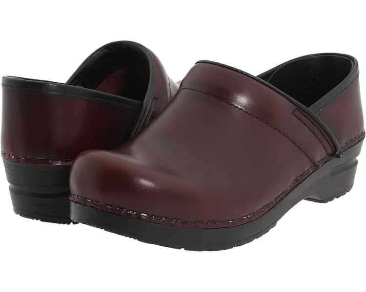 Сабо Sanita Professional Cabrio, цвет Bordeaux Brush Off Leather