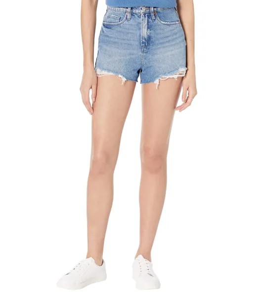 Шорты Blank NYC, Reeve High-Rise Denim Cutoffs Medium Wash Shorts in Blue