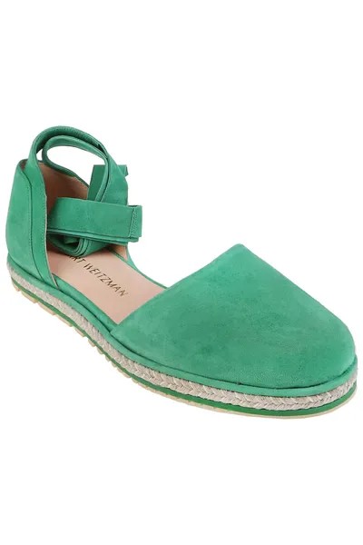Эспадрильи женские Stuart Weitzman COUSIN/TL00407 зеленые 36 RU