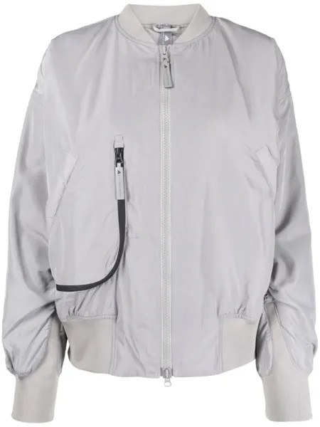 Adidas by Stella McCartney бомбер на молнии, серый