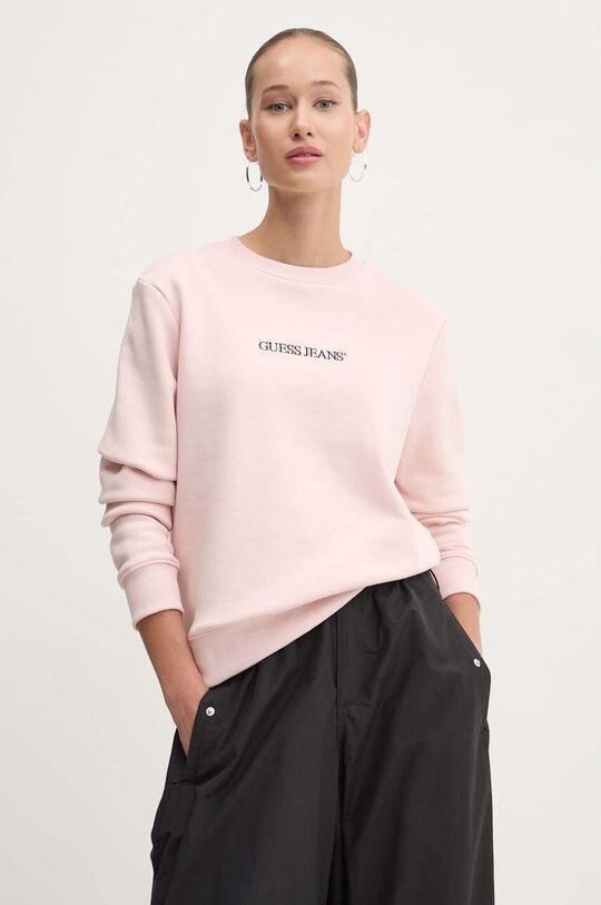 Толстовка Guess Jeans, розовый