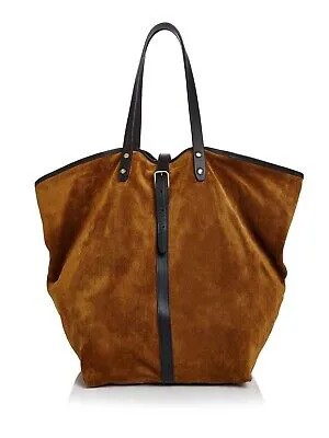 Женская коричневая замшевая сумка-тоут Creatures of Comfort с двумя плоскими ремешками