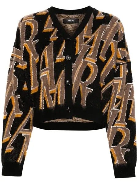 AMIRI укороченный кардиган Repeat, черный