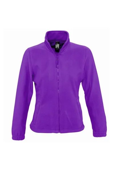 Флисовая куртка North с молнией во всю длину SOL'S, фиолетовый