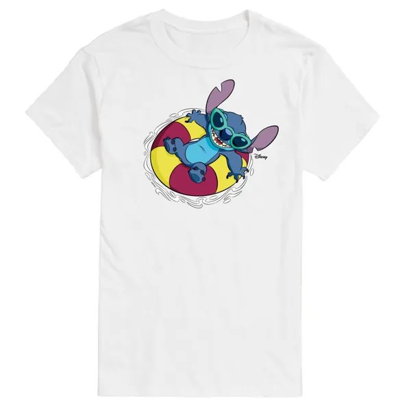 Футболка с графическим рисунком 's Lilo & Stitch Big & Tall Tube Stitch Disney, белый