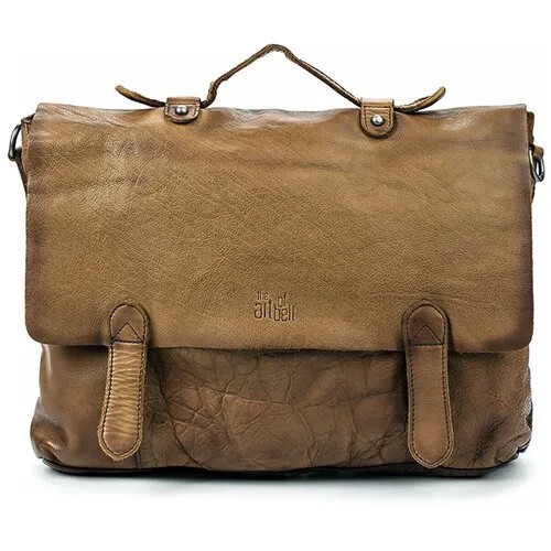 Мягкий мужской портфель кожаный LINDENMANN размер: цвет: Коричневый арт. 80104-23