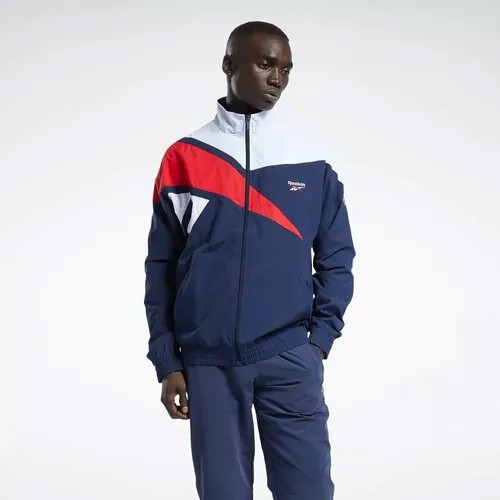 Олимпийка Reebok, размер XXL, , темно-синий