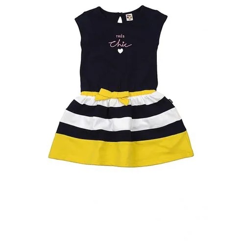 Платье Mini Maxi, размер 98, желтый, синий